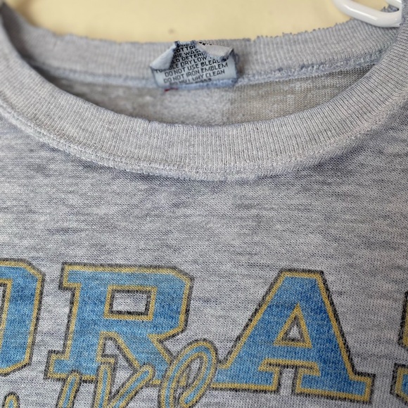 vintage 1993 taz college sports  crewneck  sweater Warner bros. looney tunes md - Picture 9 of 9